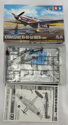 Tamiya 1:72 Scale Kawasaki Ki61Id Hien Tony Model Kit - Tamiya - Partially Assembled