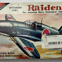 Nichimo 1:72 Scale Mitsubishi J2M3 Raiden Model Kit - Nichimo - Partially Assembled