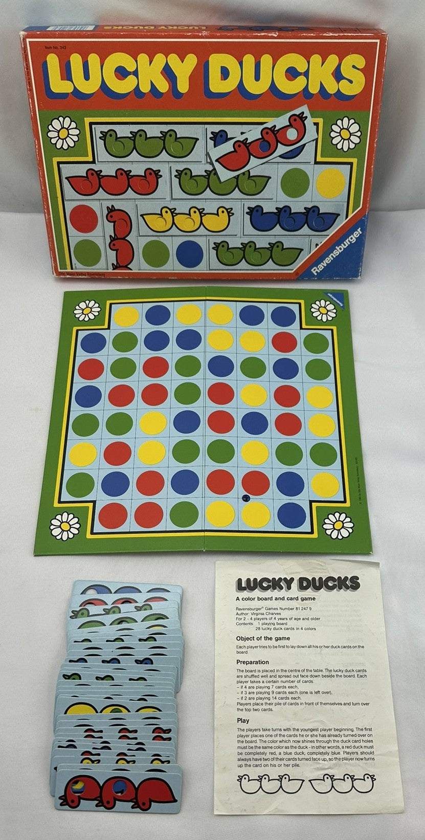 Lucky Ducks Game - 1986 - Ravensburger - Great Condition