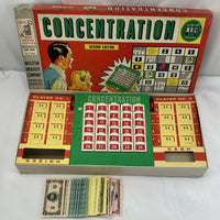 Concentration Game 2nd Edition - 1960 - Milton Bradley - Great Condition