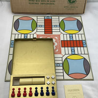 Parcheesi Game Deluxe Edition - 1959 - Selchow & Righter - Great Condition