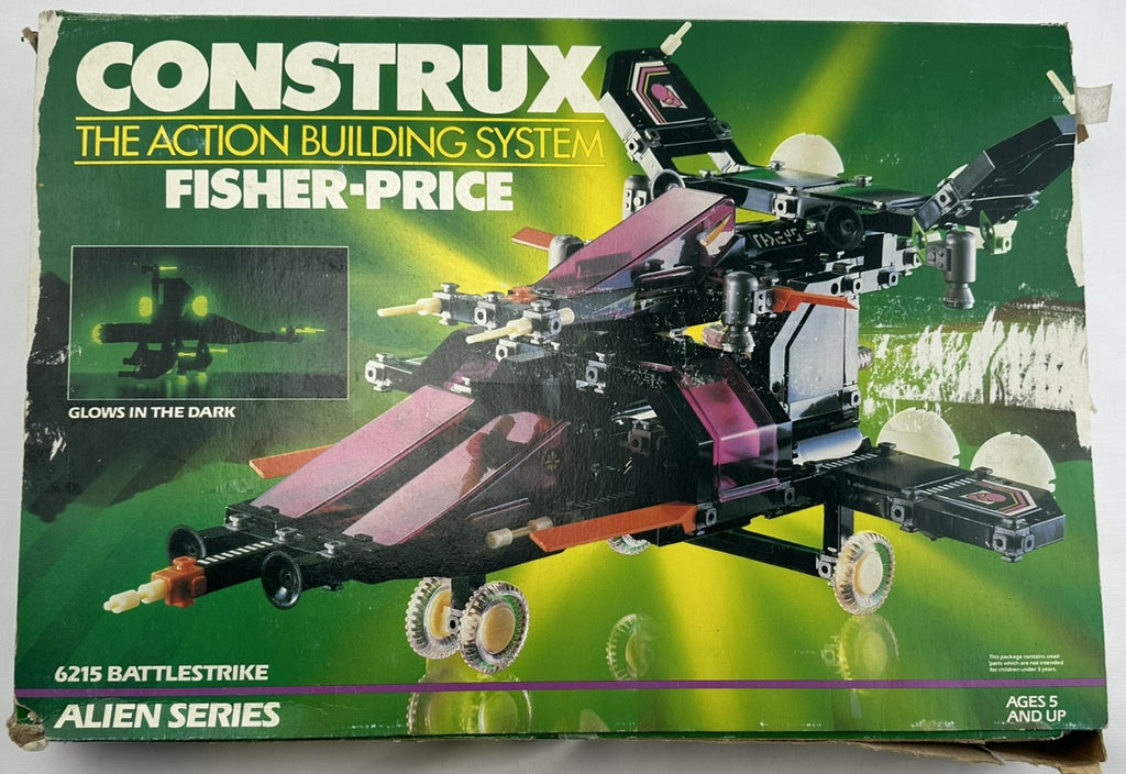 Fisher Price Construx Set 6215 Battlestrike Alien Series - 1986 - Fisher Price - Good Condition