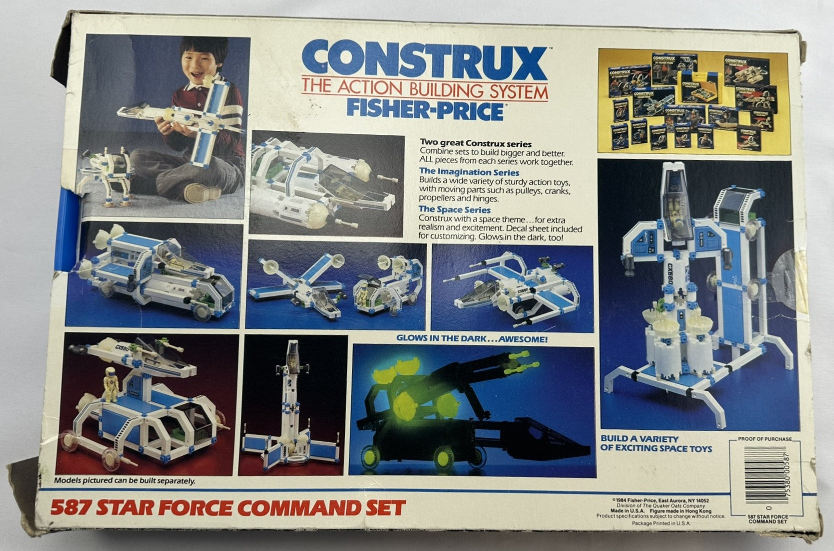 Fisher Price Construx Set 587 Space Series - 1986 - Fisher Price - Good Condition