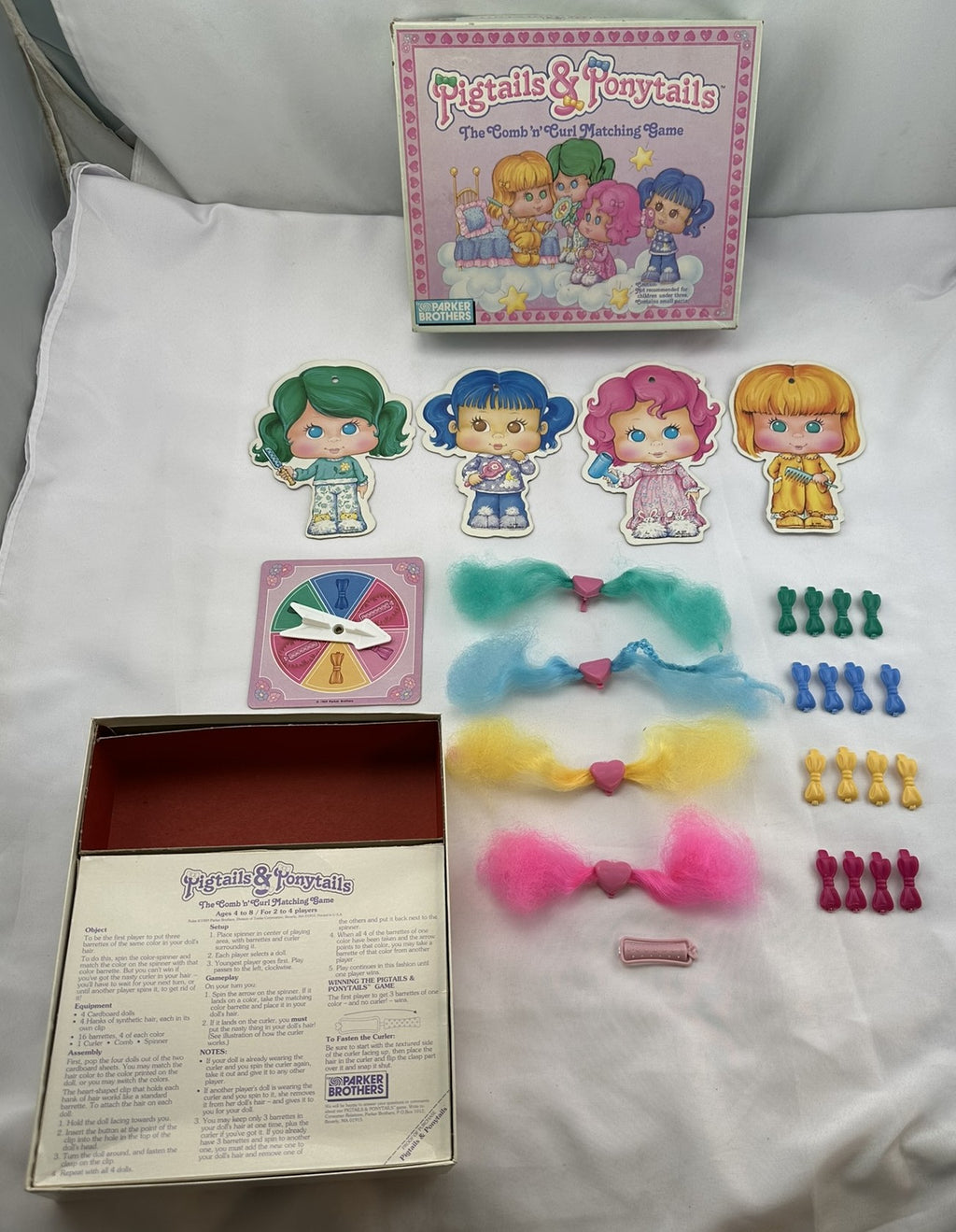 Pigtails & Ponytails Game - 1989 - Parker Brothers - Great Condition