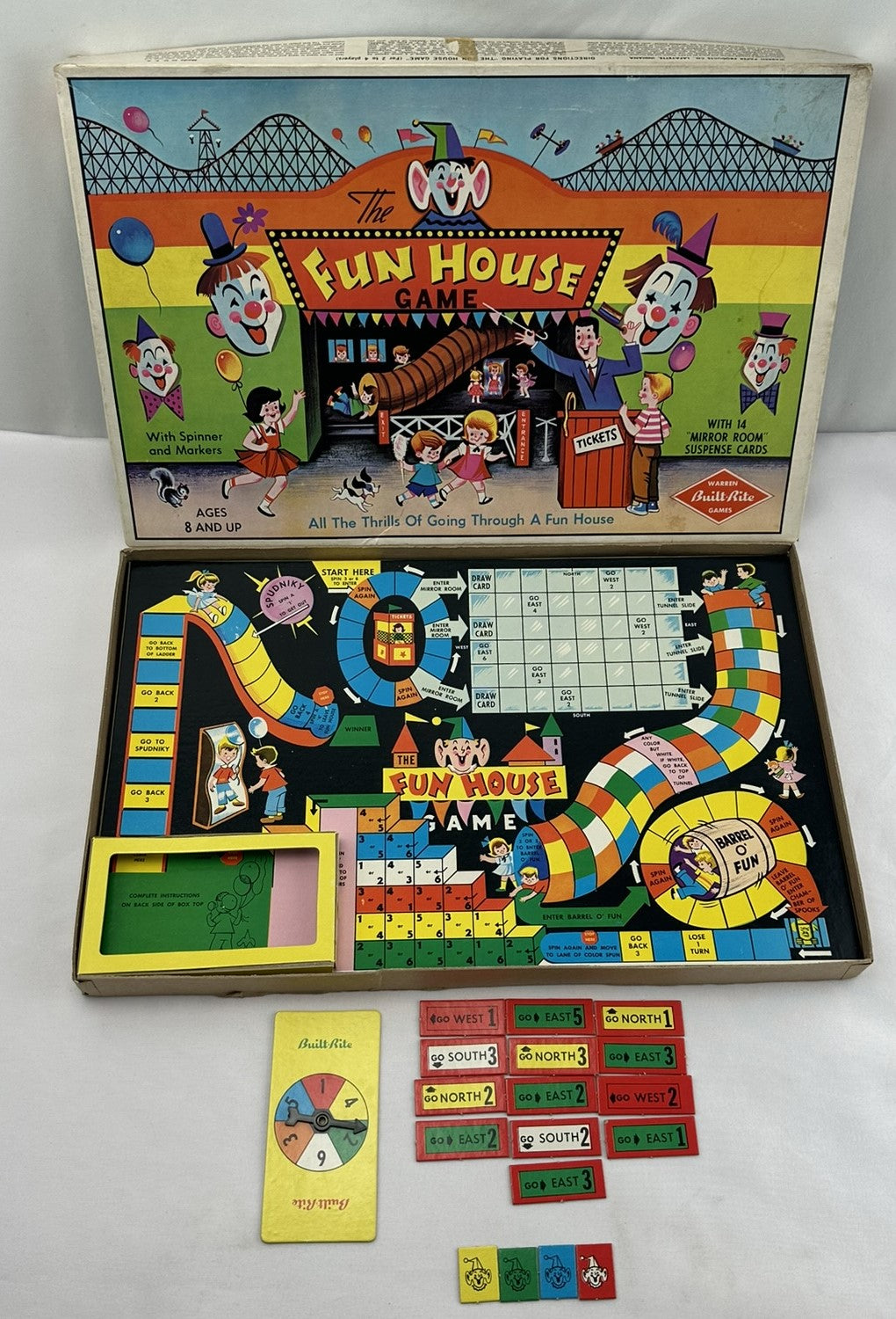 Fun House Board Game - 1950 - Built Rite - Great Condition