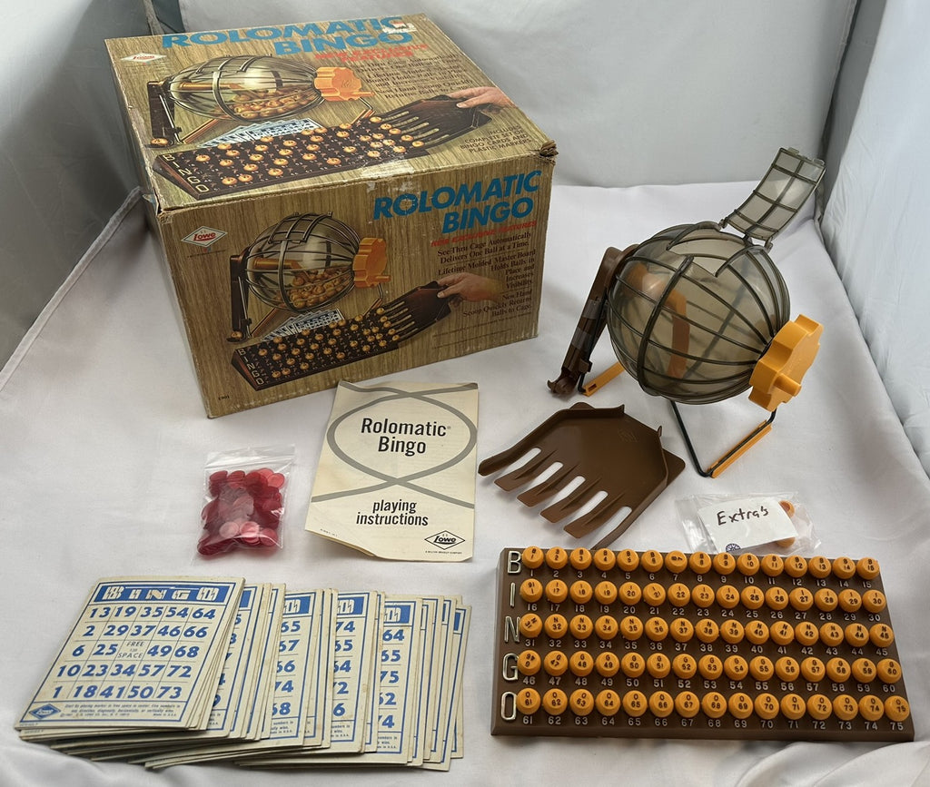 Rolomatic Bingo Game - 1973 - E.S. Lowe - Great Condition