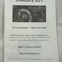 Stargate SG-1 Board Game - 2003 - Fleet Games - Never Played Board and Cards Sealed