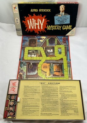 Alfred Hitchcock Presents Why Game - 1967 - Milton Bradley - Great Condition