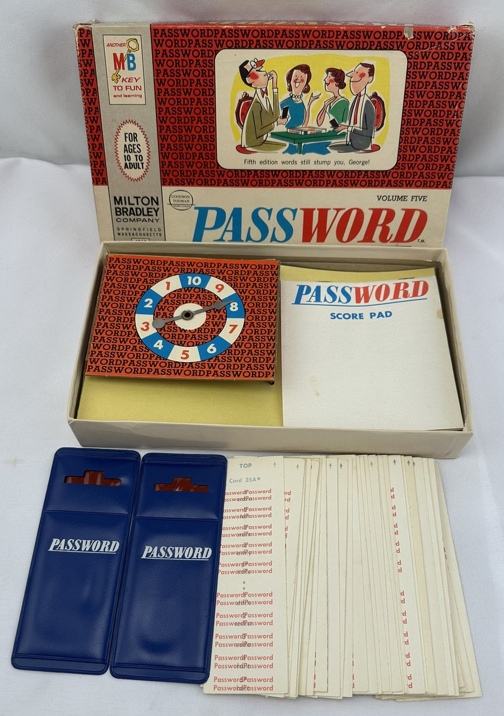 Password Game 5th Edition - 1967 - Milton Bradley - Great Condition