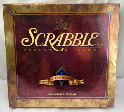 Scrabble Deluxe Collectors Edition 50th Anniversary - 1998 - Milton Bradley - New/Sealed