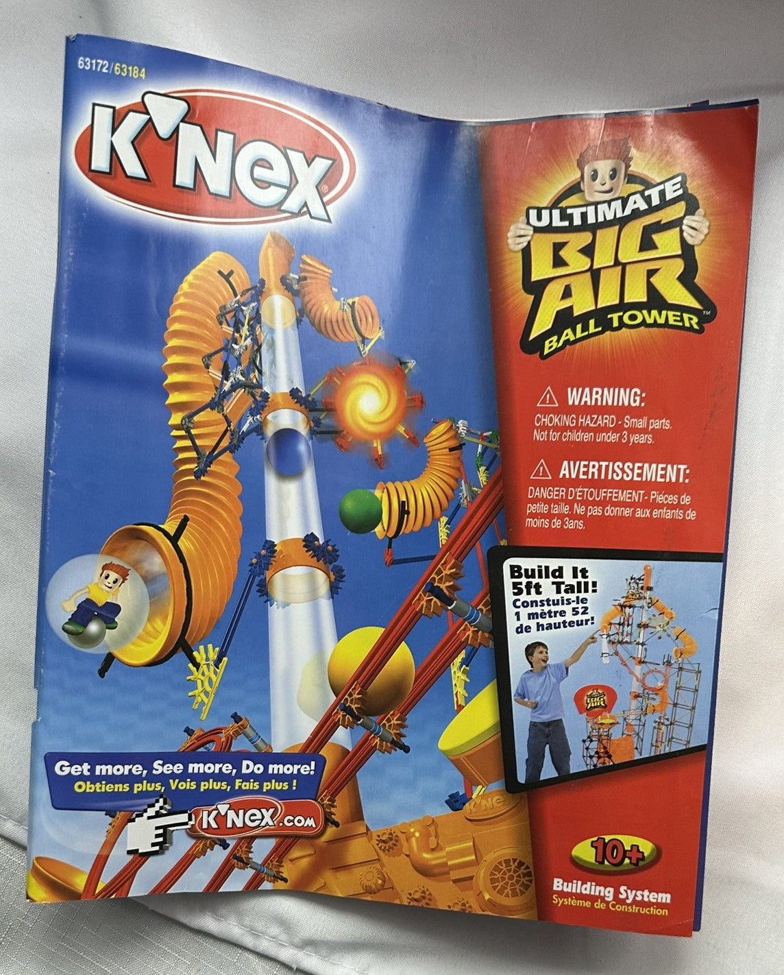 Knex Big Air Ball Tower #63172 1367 Pc Set - Complete - Very Good Condition