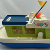 Fisher Price Little People Play Family House Boat #985 - 1972 - Great Condition