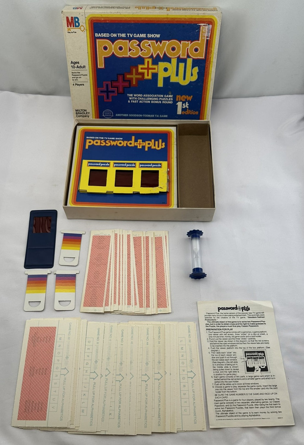 Password Plus Game - 1978 - Milton Bradley - Good Condition