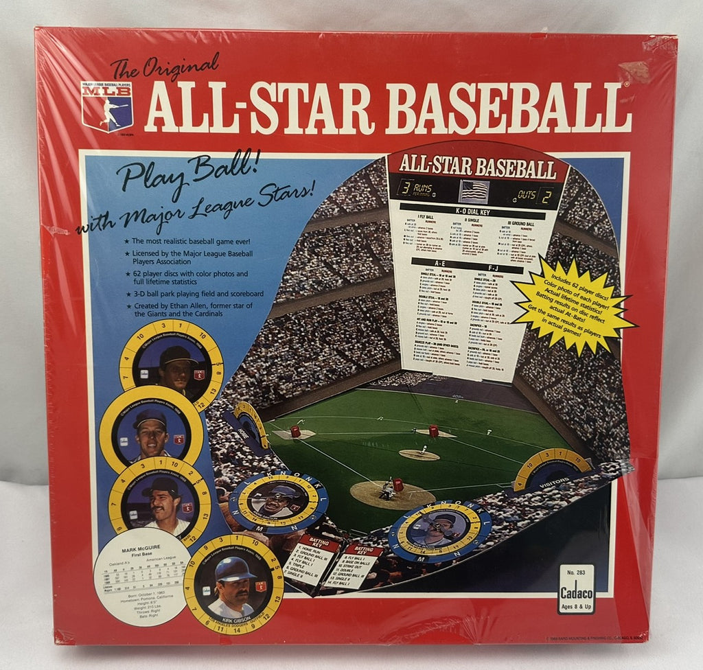 All Star Baseball Board Game - 1989 - Cadaco - New/Sealed