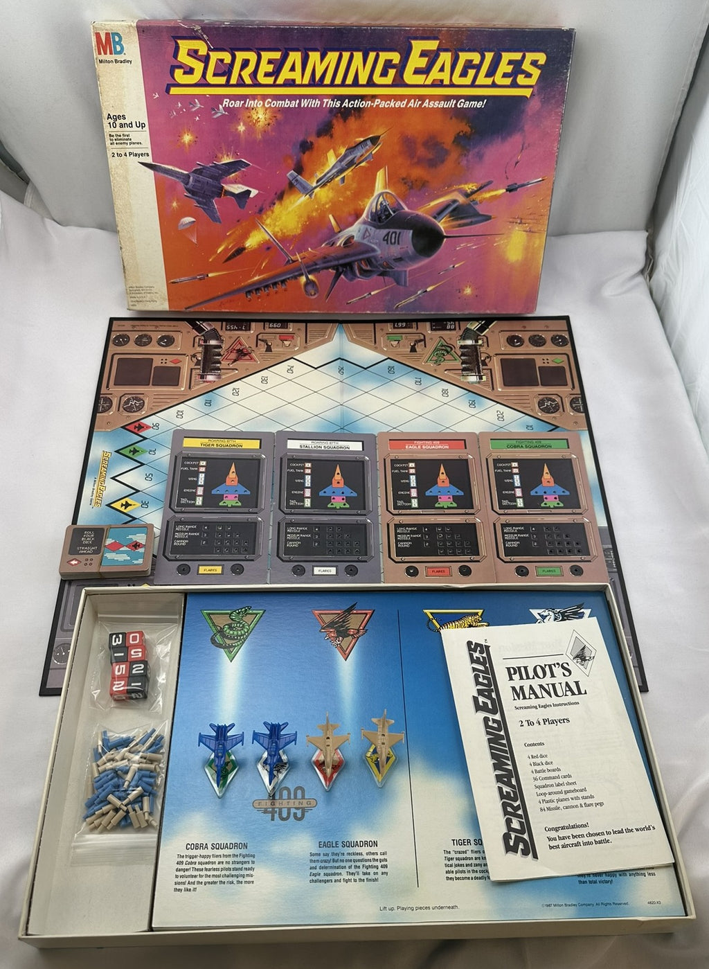 Screaming Eagles Game - 1987 - Milton Bradley - Good Condition