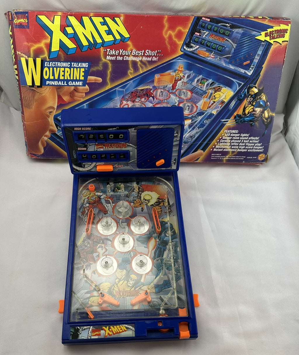 Xmen Wolverine Electronic Pinball Game - 1994 - Great Condition