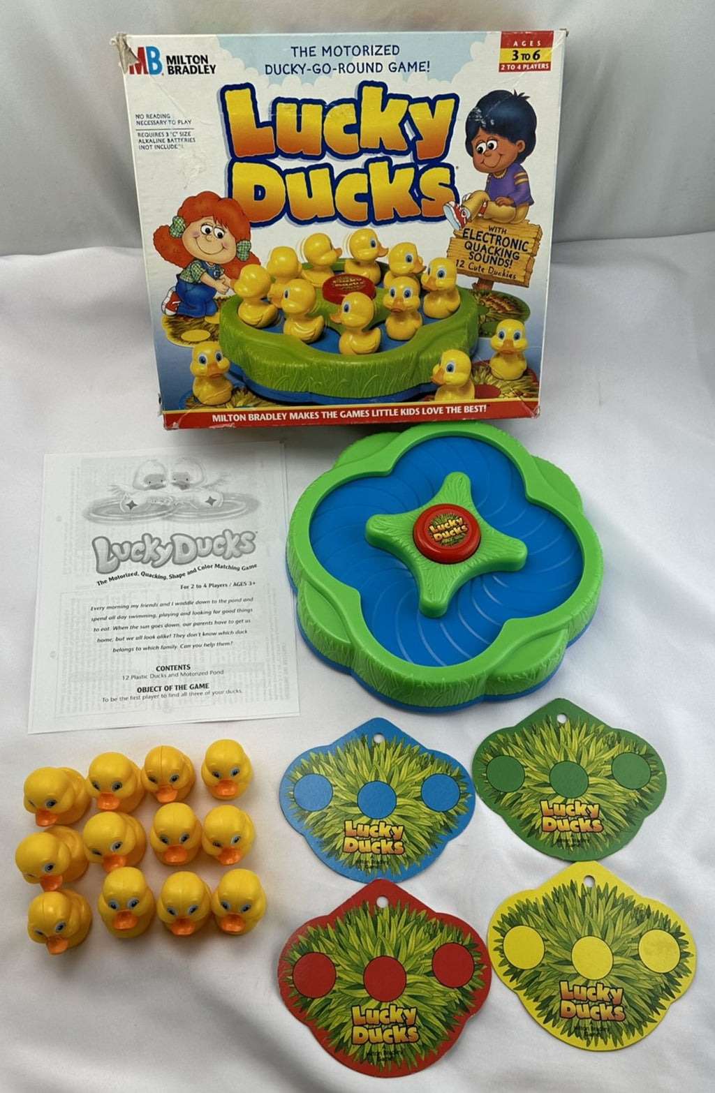 Lucky Ducks Game - 1994 - Milton Bradley - Great Condition