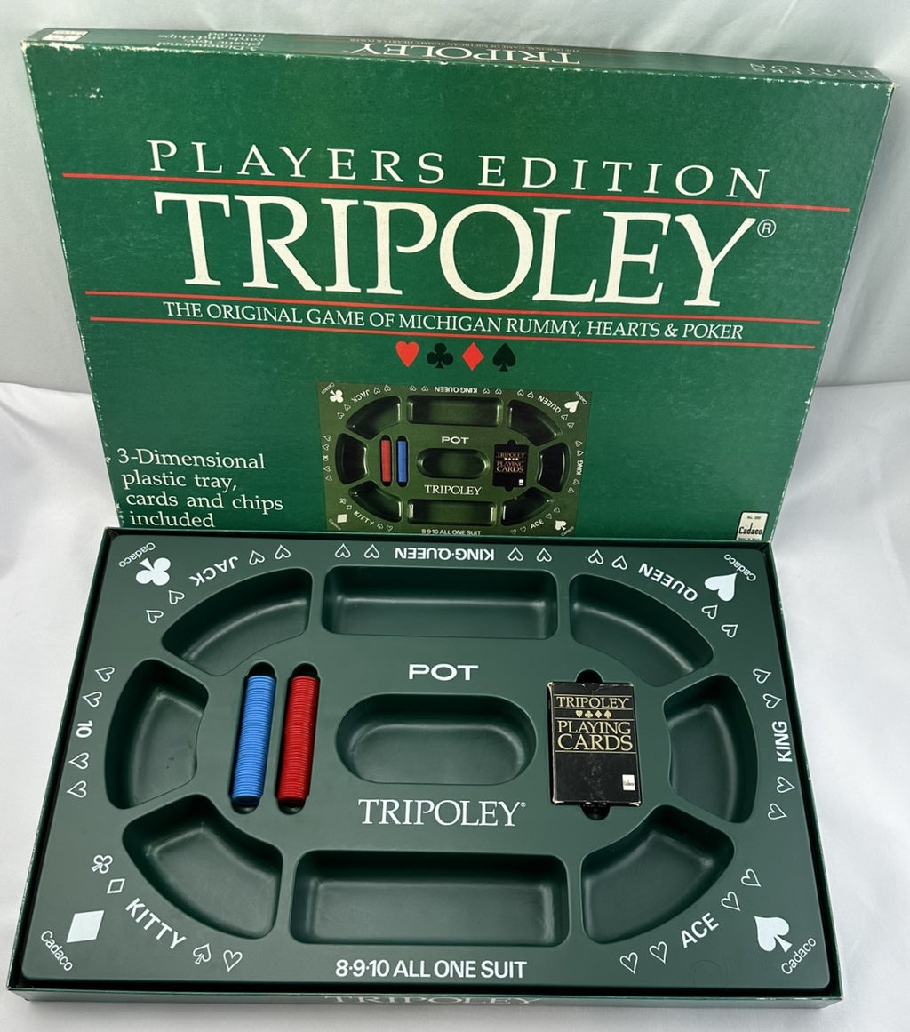 Tripoley Game - 1989 - Cadaco - Great Condition