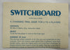 Switchboard Game - 1966 - Whitman - Very Good Condition