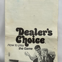 Dealer's Choice Game - 1972 - Parker Brothers - Good Condition