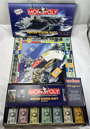 US Navy Edition Monopoly - 2006 - USAopoly - Great Condition