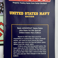 US Navy Edition Monopoly - 2006 - USAopoly - Great Condition