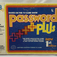 Password Plus Game - 1978 - Milton Bradley - Very Good Condition