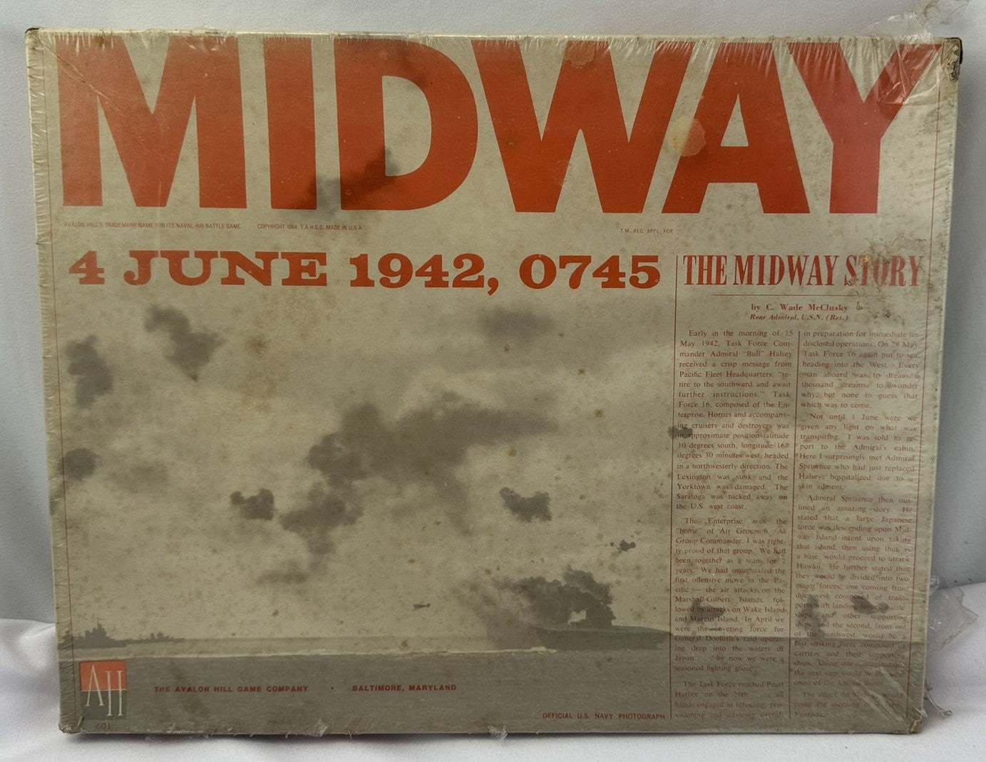 Midway Game - 1964 - Avalon Hill - New/Sealed