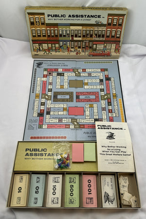 Public Assistance Board Game - 1980 - Hammerhead Games - Great Condition