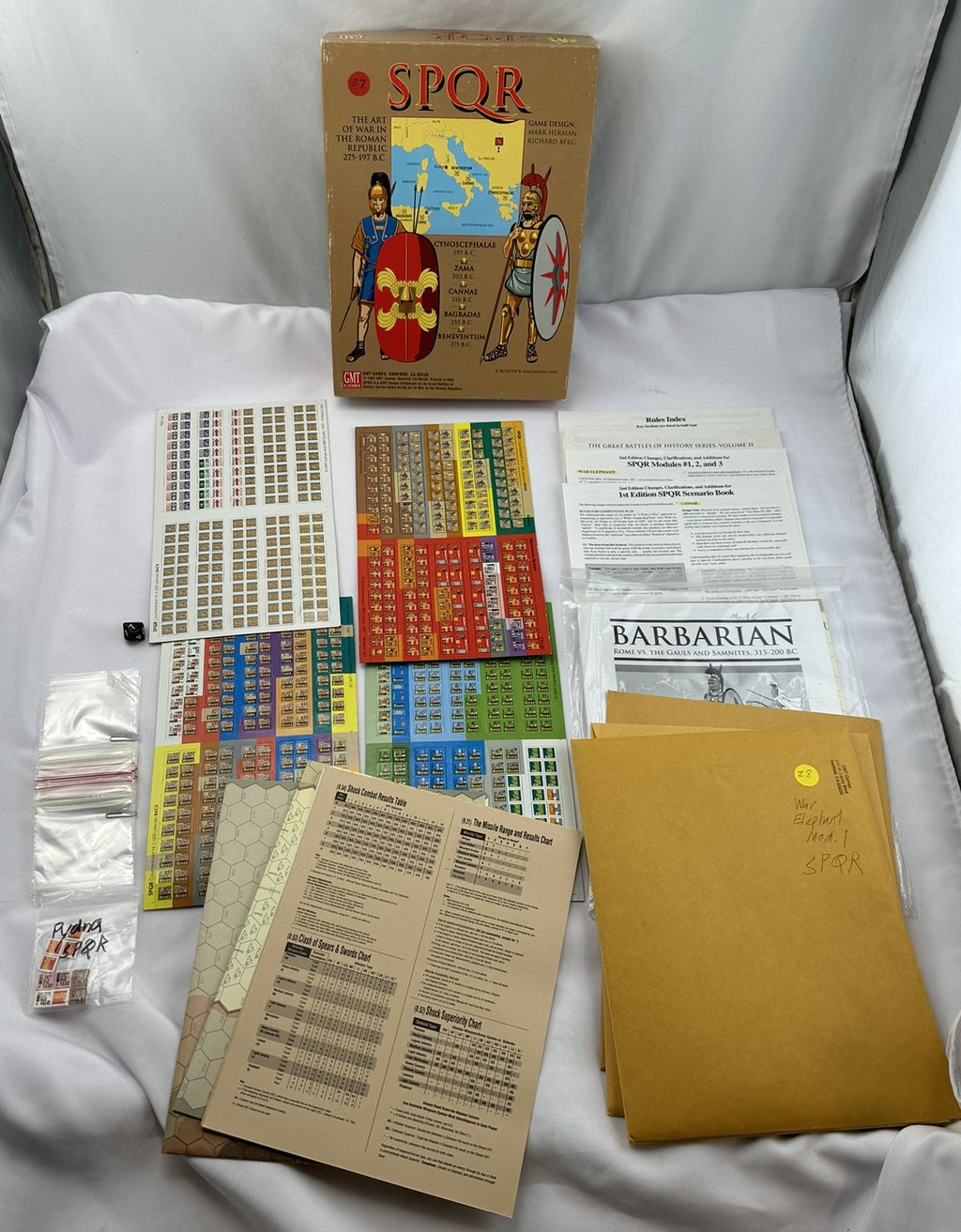 SPQR w/All Modules - 1992 - GMT Games - New Old Stock