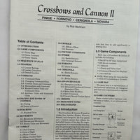 Crossbows and Cannon II - 1993 - World Wide Wargames - Never Played