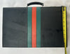 15 1/2" x 10" Backgammon Game in Black Case White and Red Chips - Complete - Great Condition (Copy)