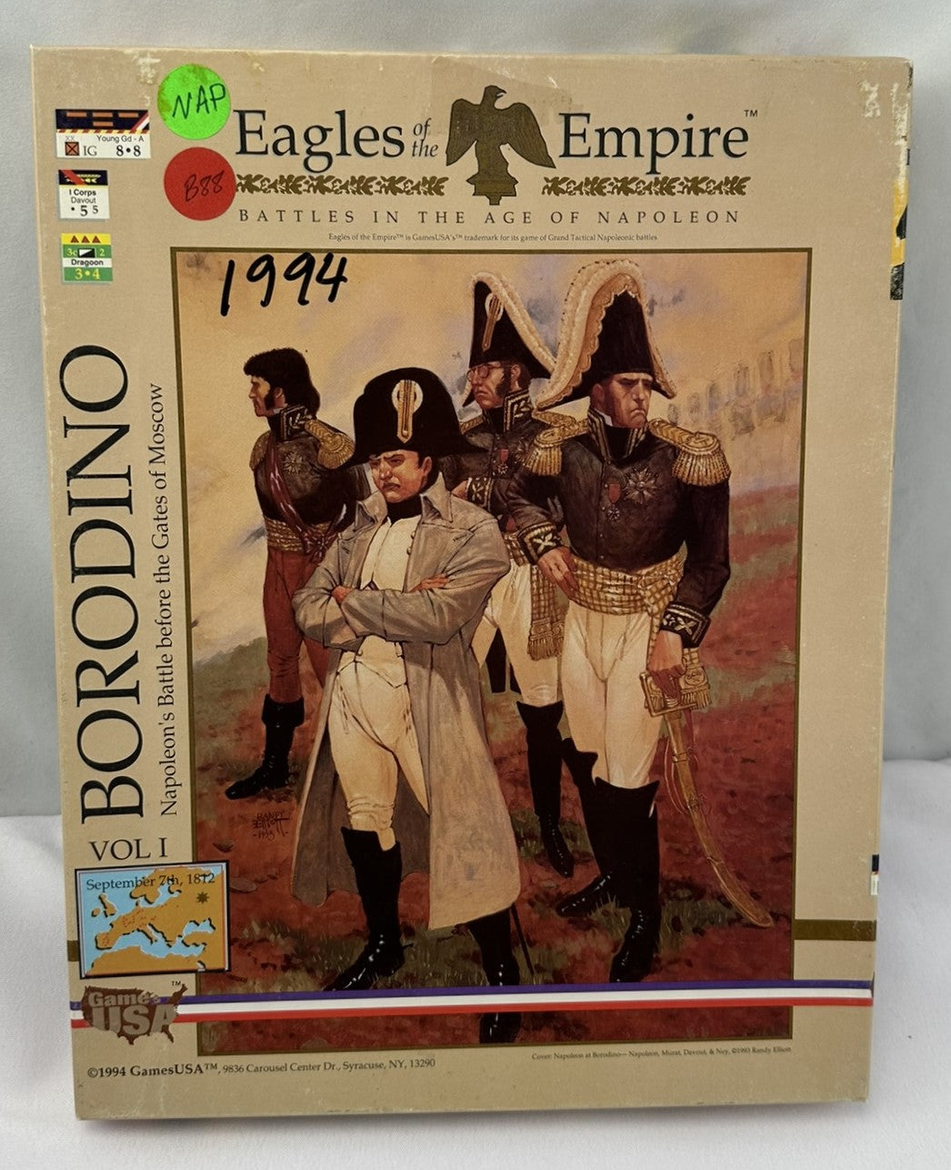 Eagles of the Empire: Borodino Game - 1994 - Games USA - Never Played