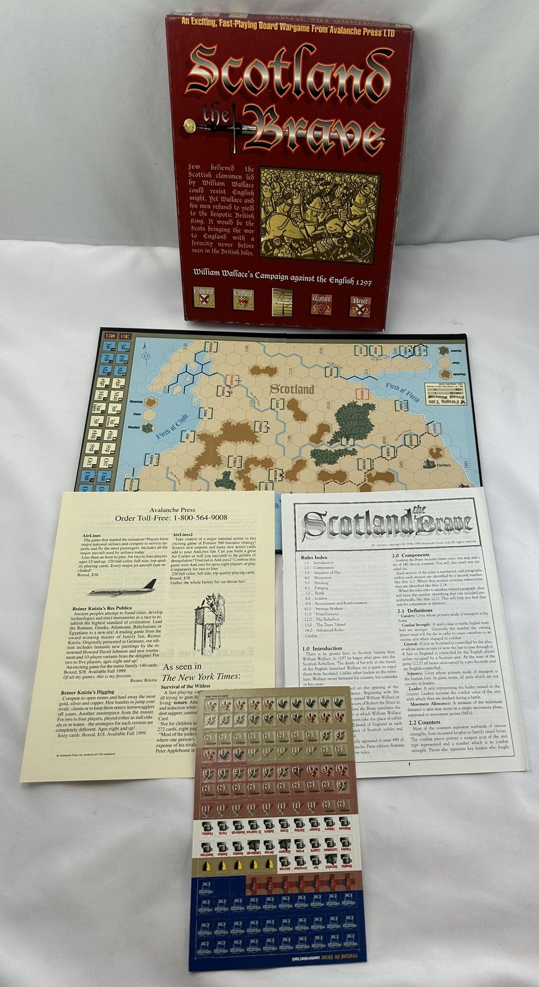 Scotland the Brave Game - 1998 - Avalanche Press Ltd. - New Old Stock