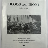 Blood and Iron Game - 1992 - World Wide Wargames - Great Condition