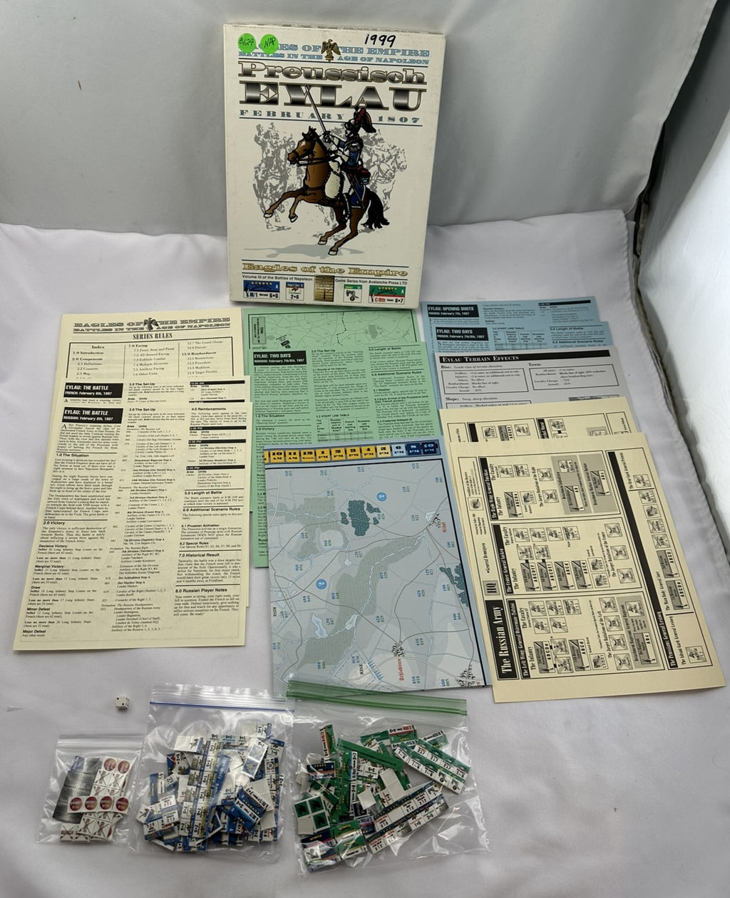 Eagles of the Empire: Preussisch-Eylau Game - 1999 - Avalanche Press Ltd. - Never Played