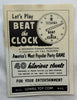 Beat the Clock Game - 1954 - Lowell Toys - Good Condition