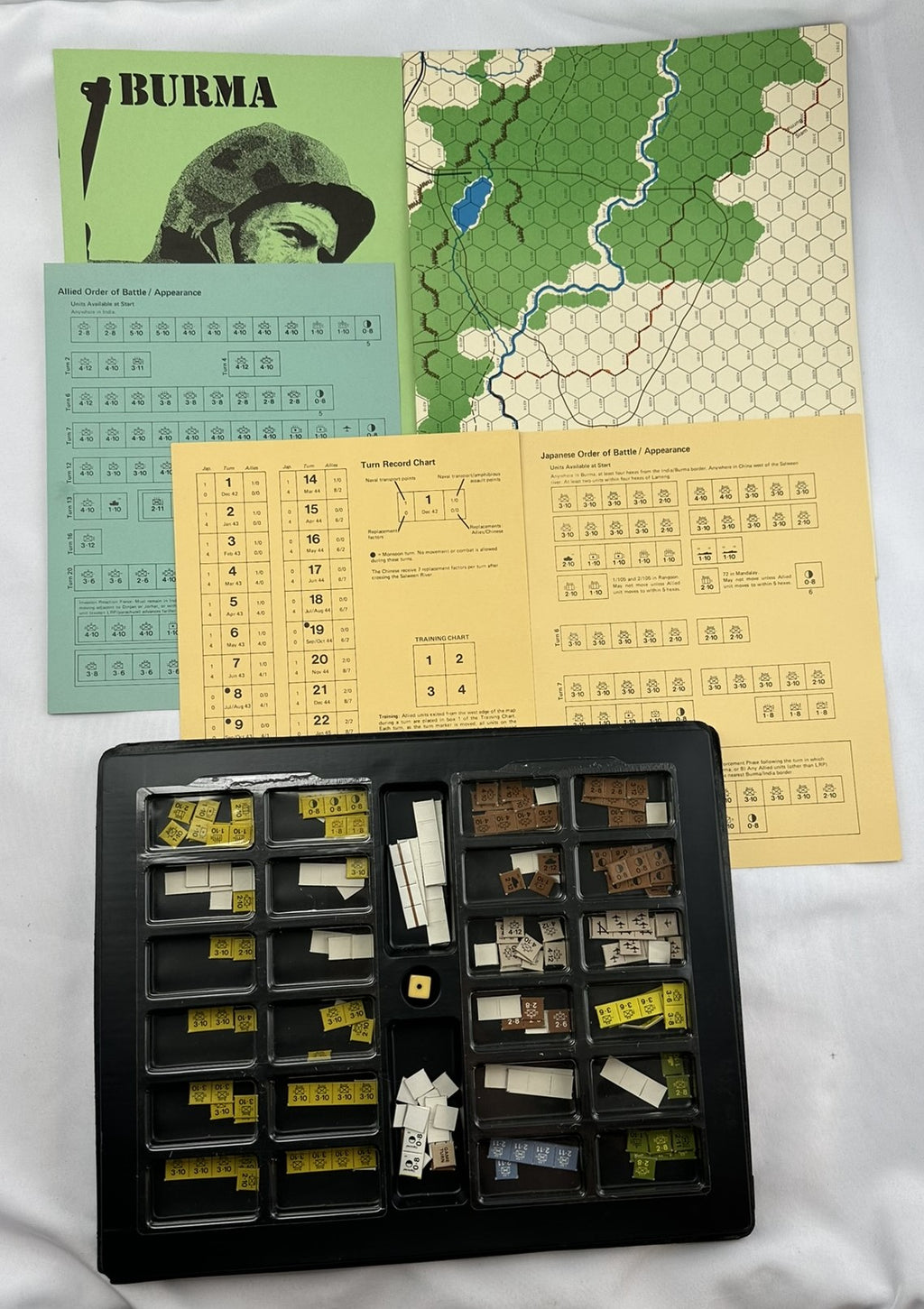 Burma Game - 1976 - Game Designers Workshop - Very Good Condition