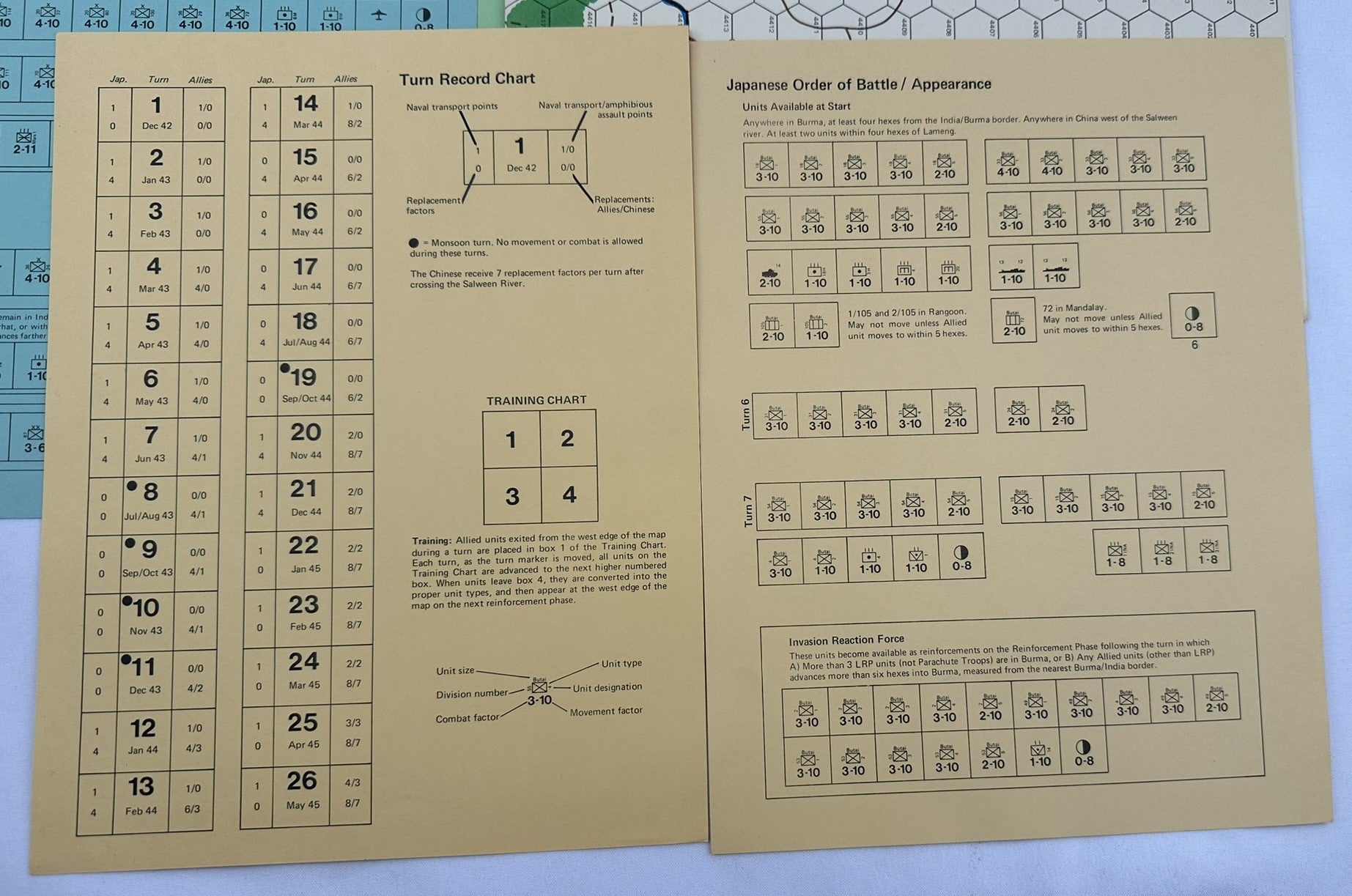 Burma Game - 1976 - Game Designers Workshop - Very Good Condition