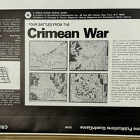 Crimean War Battles Game - 1978 - SPI - Very Good Condition