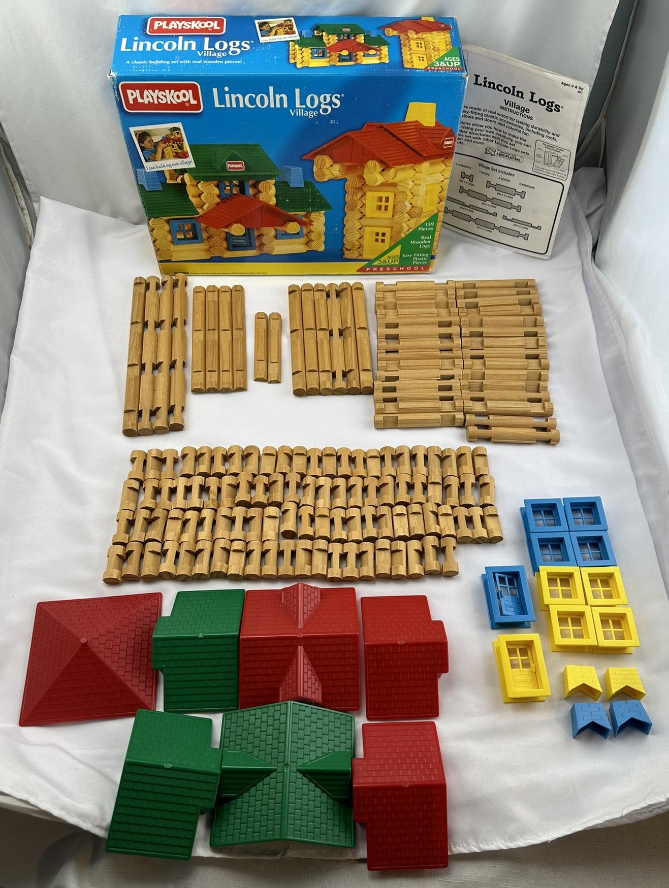 Lincoln Logs Village Set 987 - Playskool - Complete - Great Condition