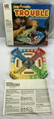 Trouble Game - 1986 - Milton Bradley - Very Good Condition