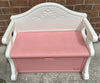 Vintage Little Tikes Pink Bench Chest Victorian Style - Great Condition