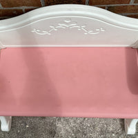 Vintage Little Tikes Pink Bench Chest Victorian Style - Great Condition