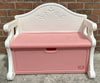 Vintage Little Tikes Pink Bench Chest Victorian Style - Great Condition