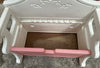 Vintage Little Tikes Pink Bench Chest Victorian Style - Great Condition