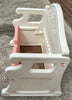 Vintage Little Tikes Pink Bench Chest Victorian Style - Great Condition