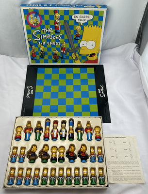 Simpsons Chess Set - 1991 - Cardinal - Great Condition