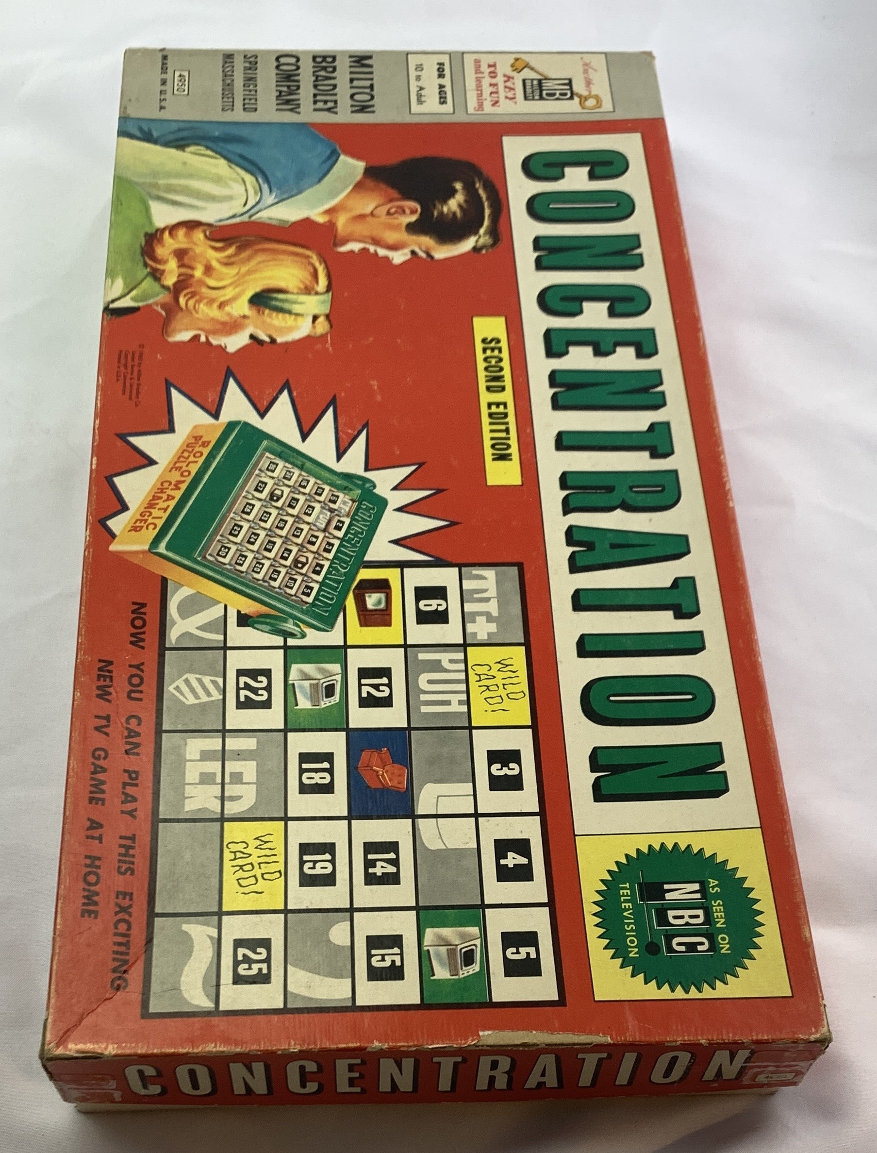 Concentration Game 2nd Edition - 1960 - Milton Bradley - Great Condition