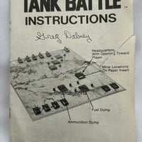 Tank Battle Game - 1975 - Milton Bradley - Very Good Condition